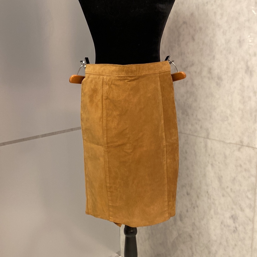 Vintage suede skirt
